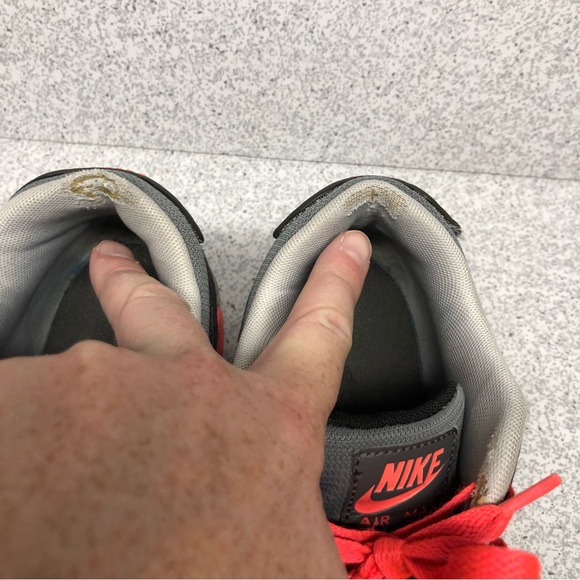 Nike Air Max 90 Premium Pink Safari Mens 700155-006 Size 10 PreOwned - Picture 5 of 12